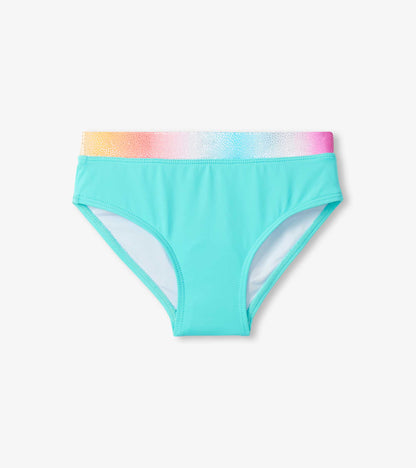 Maillot protecteur deux pièces – Turquoise scintillant