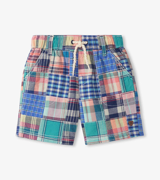 Boys Vintage Summer Madras Woven Shorts