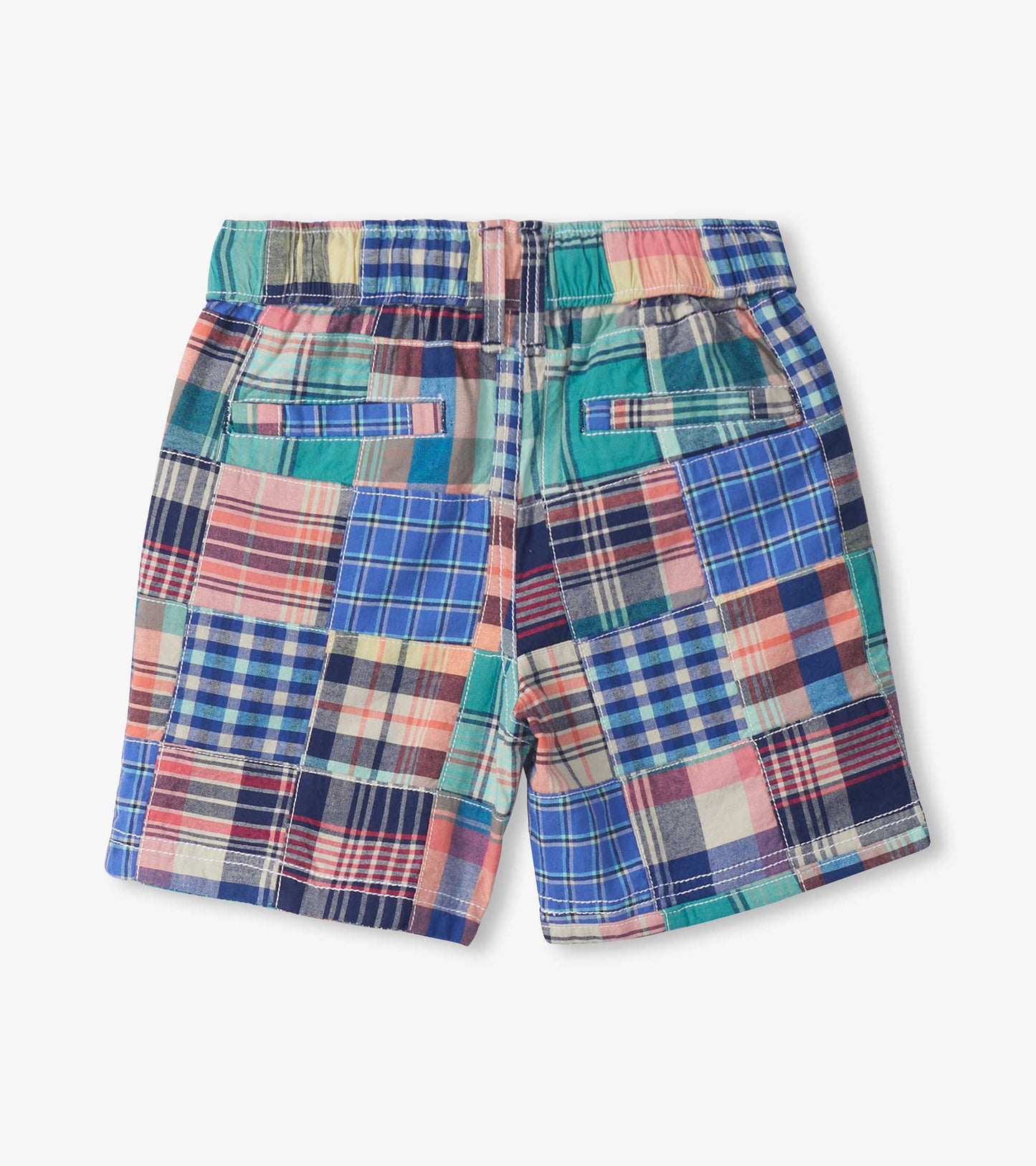 Short tissé – Madras à motif estival rétro