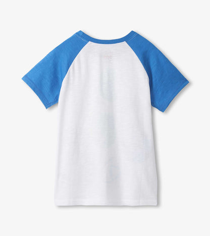 Boys Soccer Balls Raglan T-Shirt