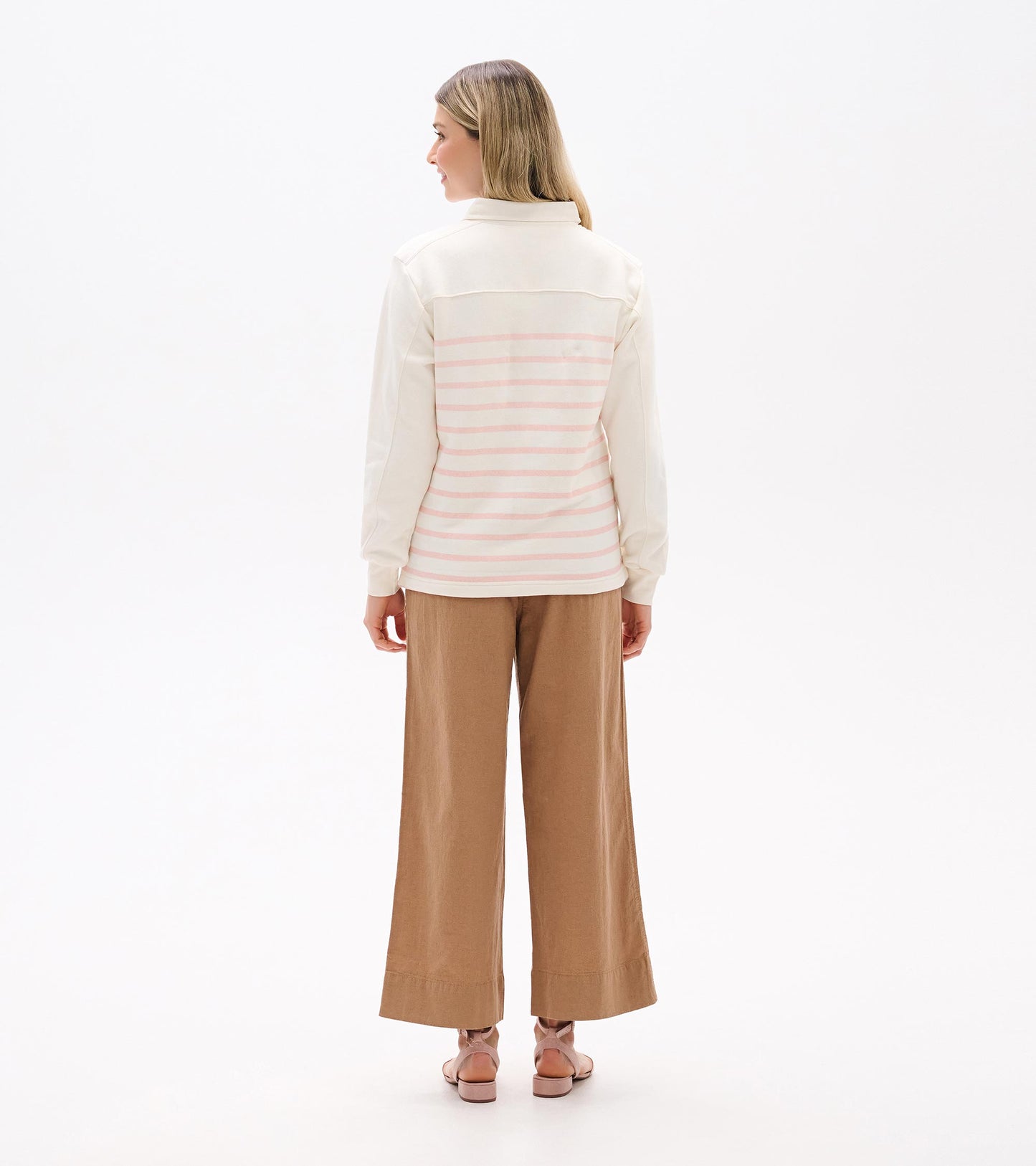 Coco Polo Top - Pink Stripes