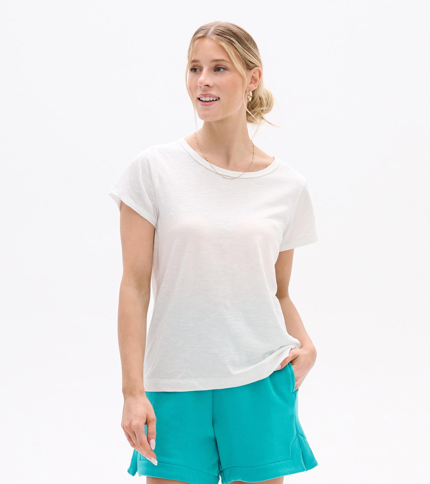 Essential Crew Neck Tee - White