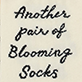 View Women's Another Blooming Crew Socks - Handwritten text reading 'Another pair of Blooming Socks