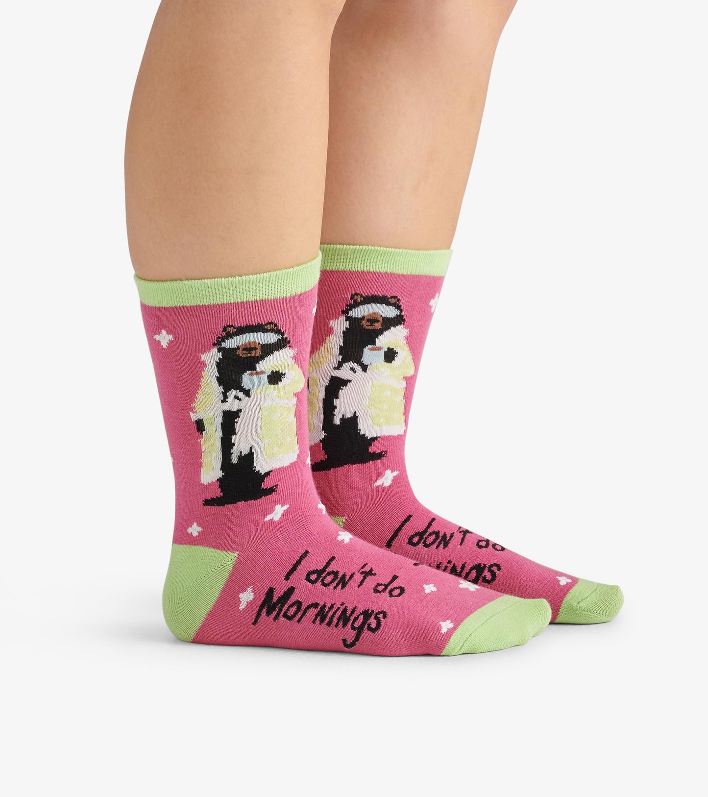 I don't do Mornings Women's Crew Socks