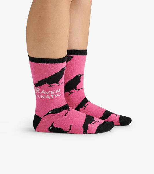 Raven Lunatic Women's Crew Socks