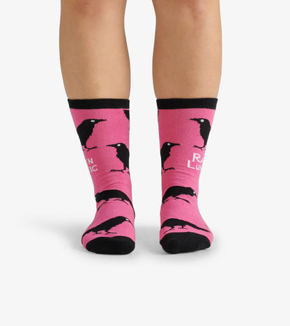 Raven Lunatic Women's Crew Socks