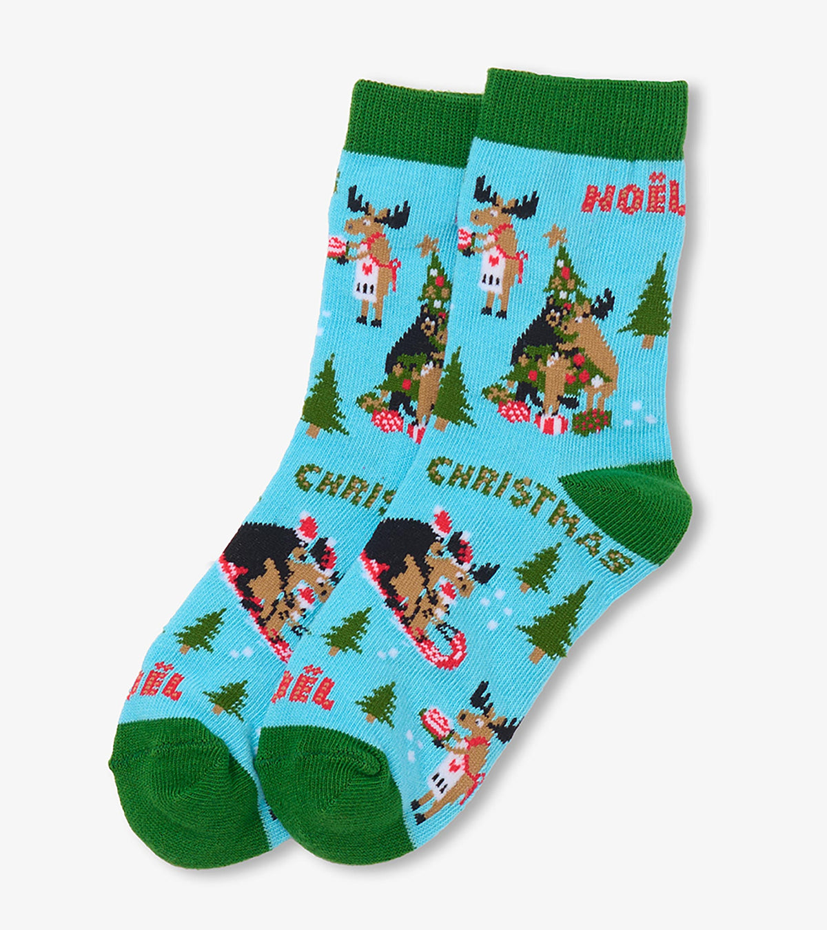 Kids Wild About Christmas Crew Socks