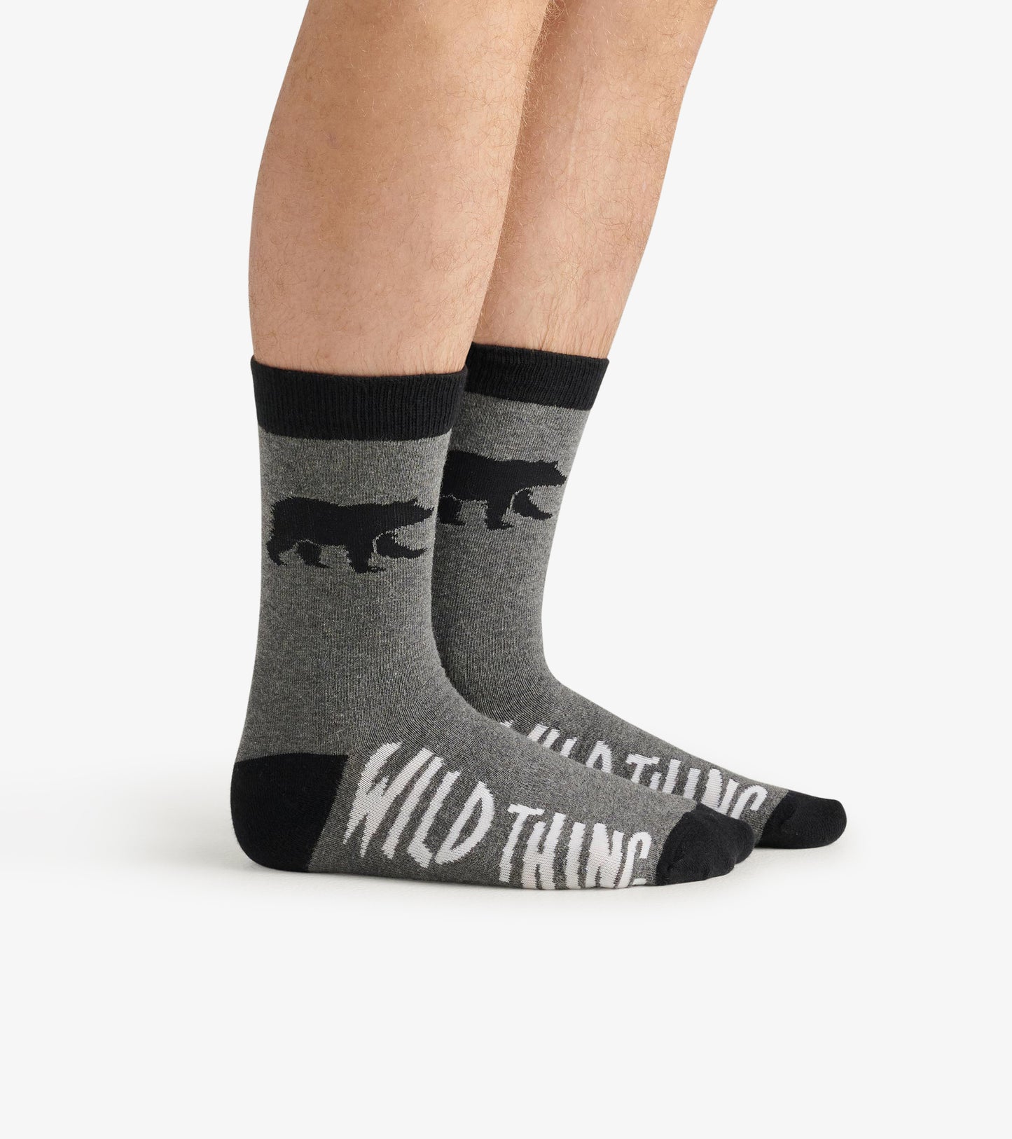 Chaussettes pour homme – Ours noir « Wild Thing »