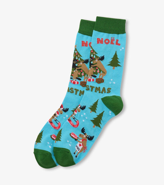 Chaussettes pour homme – Animaux sauvages de Noël