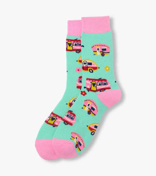 Women's Retro Campers Cozy Socks