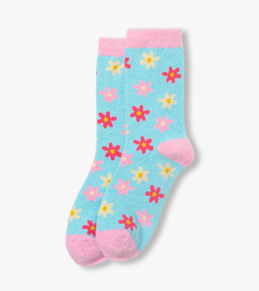 Women's Pretty Flowers Fuzzy Socks