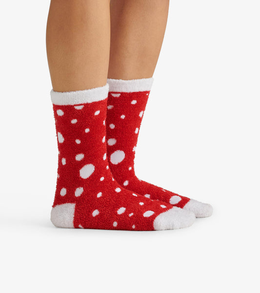 Chaussettes duveteuses pour femme – Balles de neige