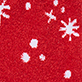 Red background with white snowflakes and dots