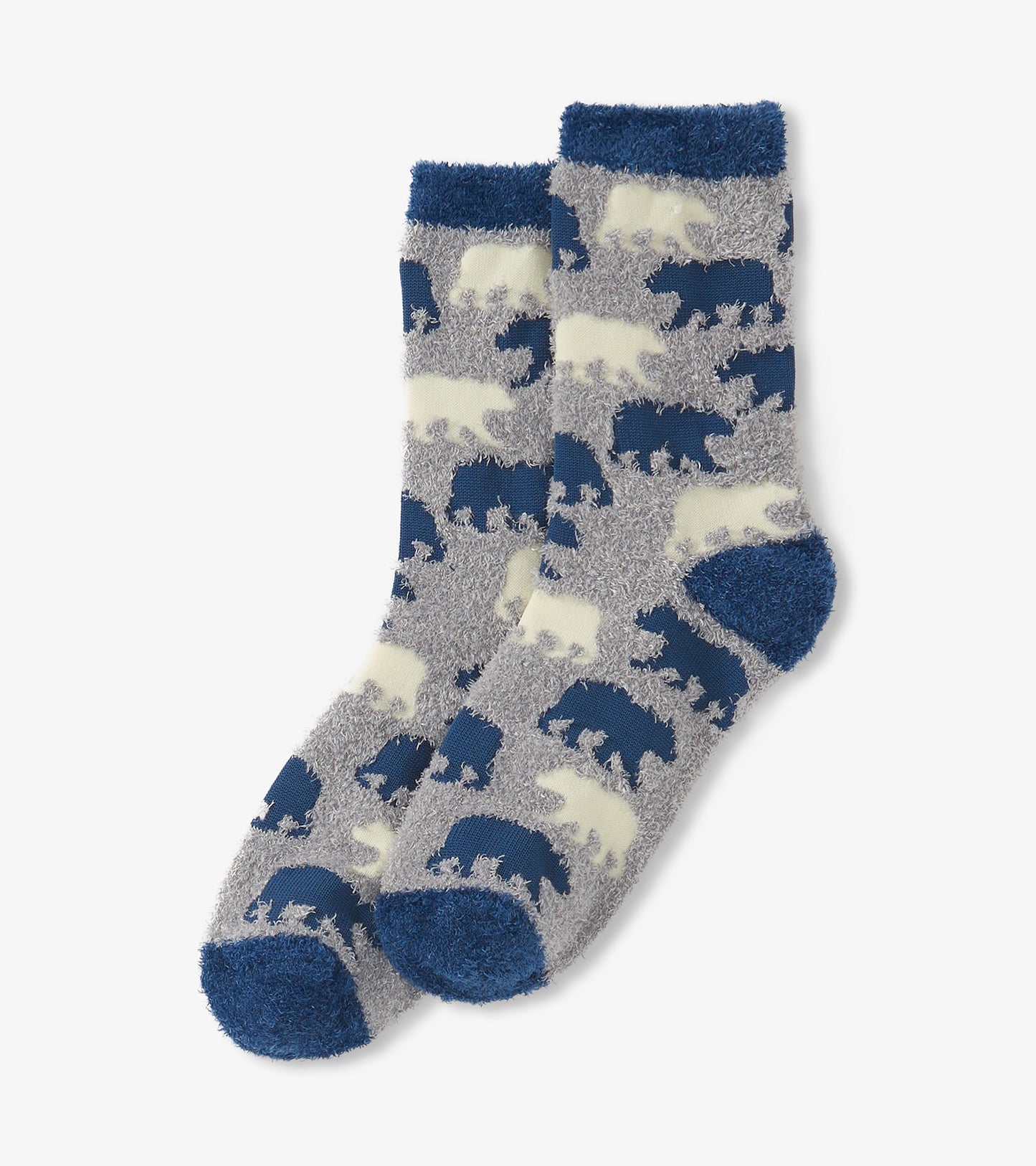 Chaussettes duveteuses – Ours gris