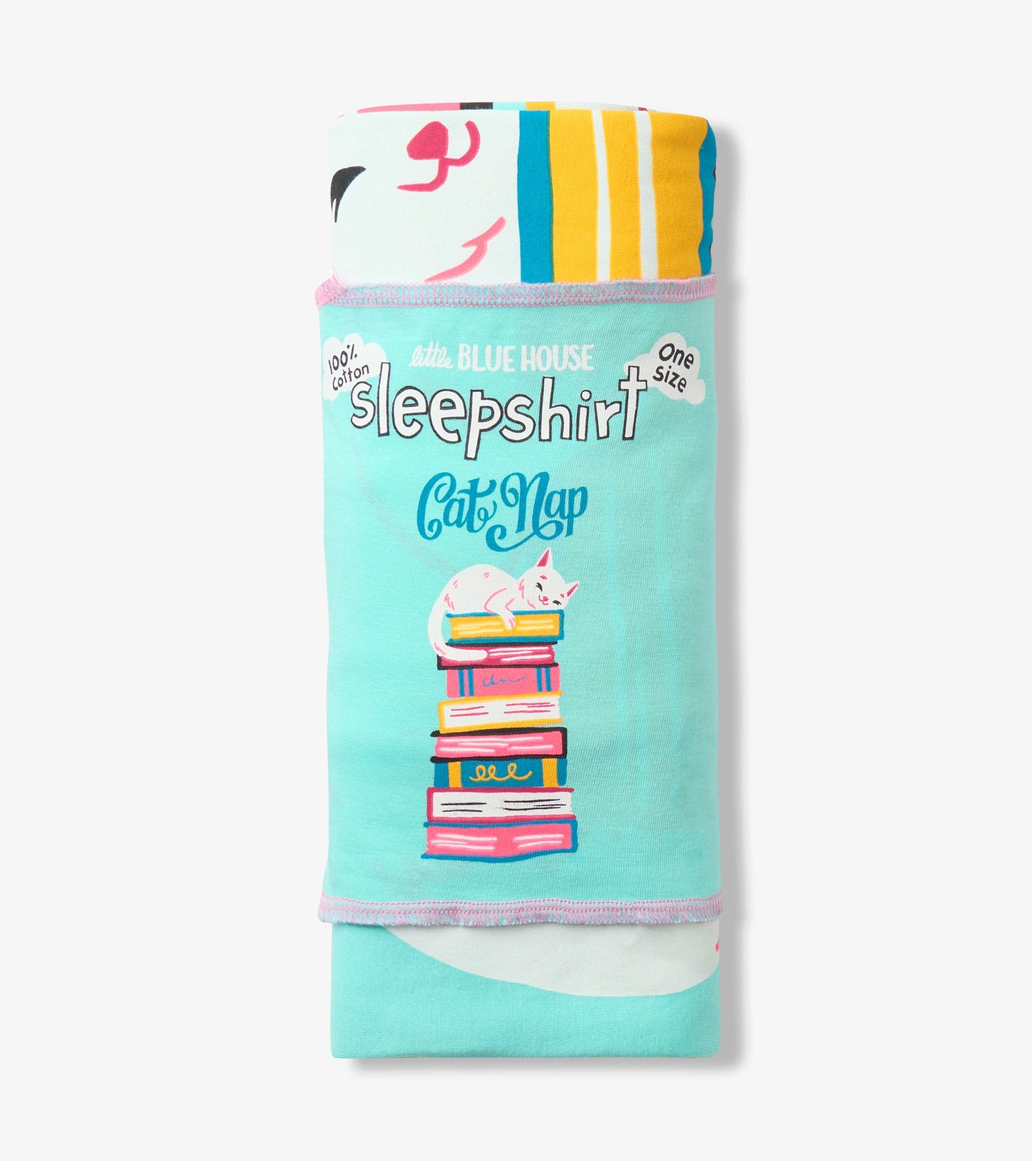 Chemise de nuit pour femme – Chaton lecteur