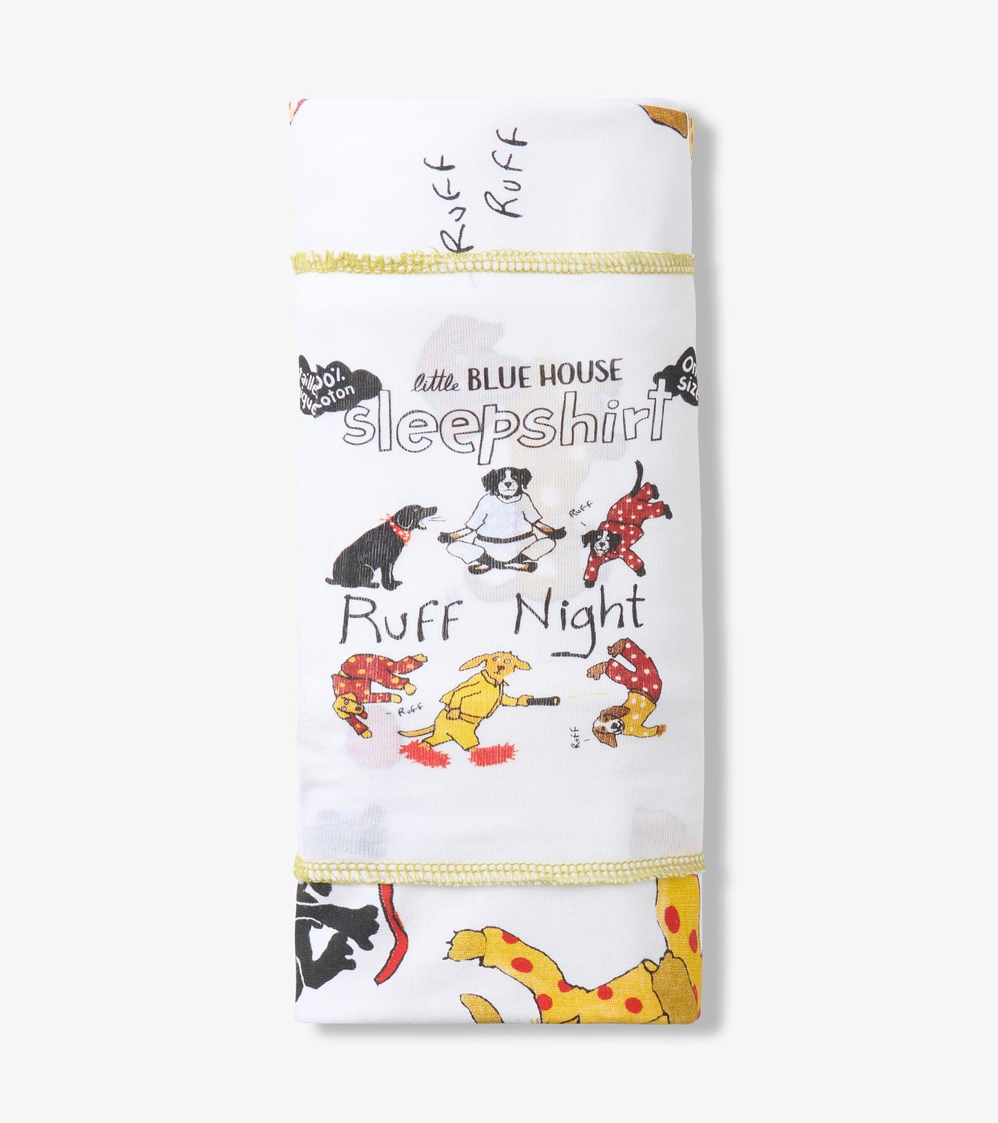 Chemise de nuit pour femme – Chiens en pyjamas « ruff night »