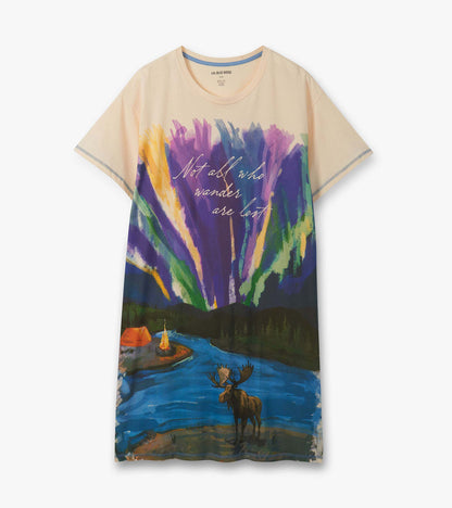 Chemise de nuit pour femme – Orignal « Not All Those Who Wander »