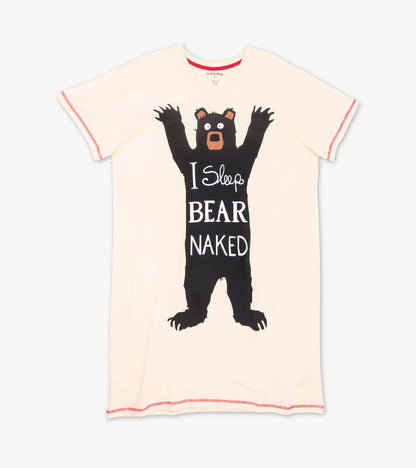 Chemise de nuit pour femme – Ours « I Sleep Bear Naked »