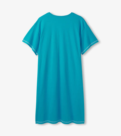 Chemise de nuit pour femme – Ours sur les pentes « snow tomorrow »