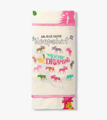 Chemise de nuit pour femme – Orignaux à motifs