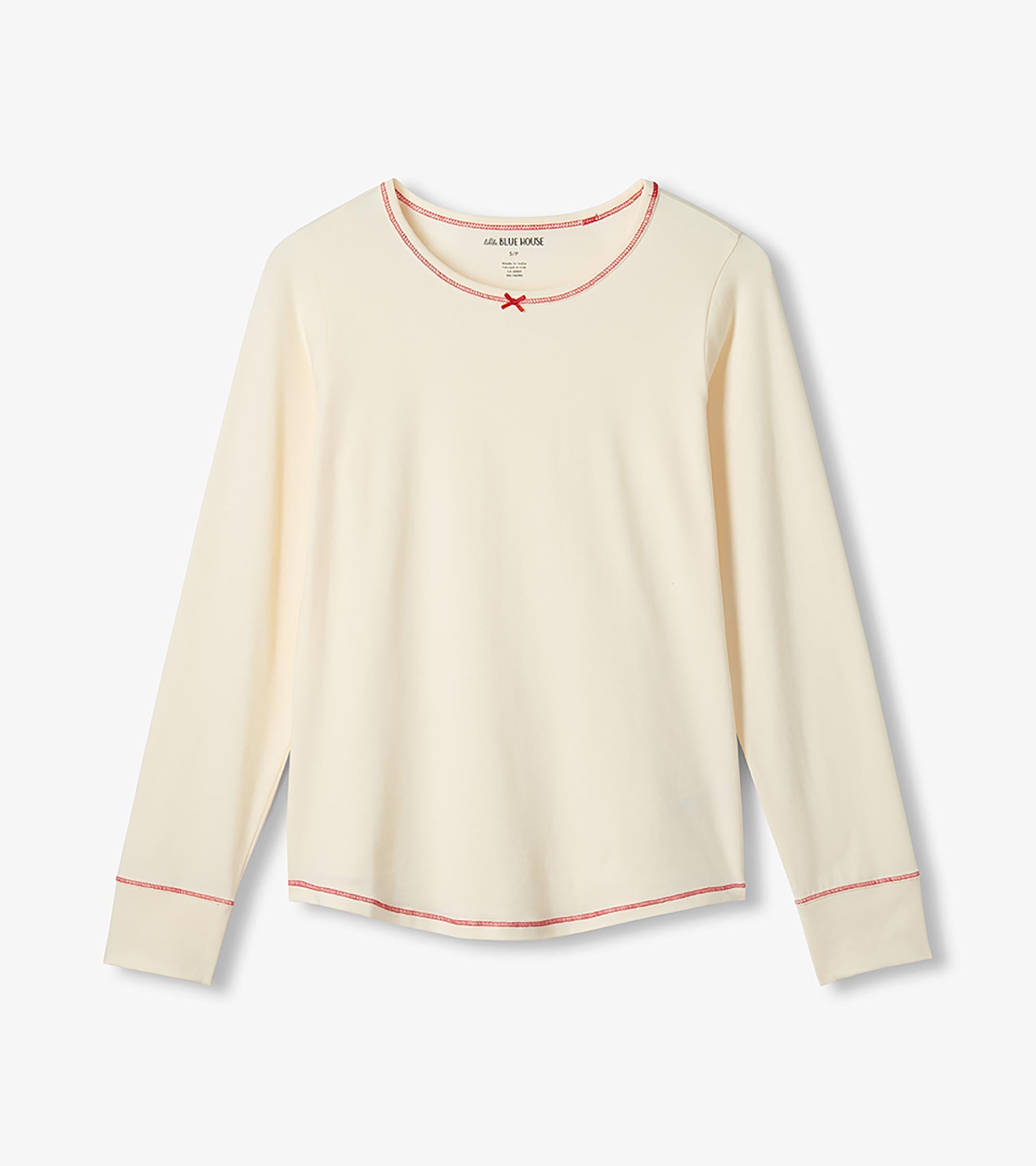 Women's Cream Stretch Jersey Top