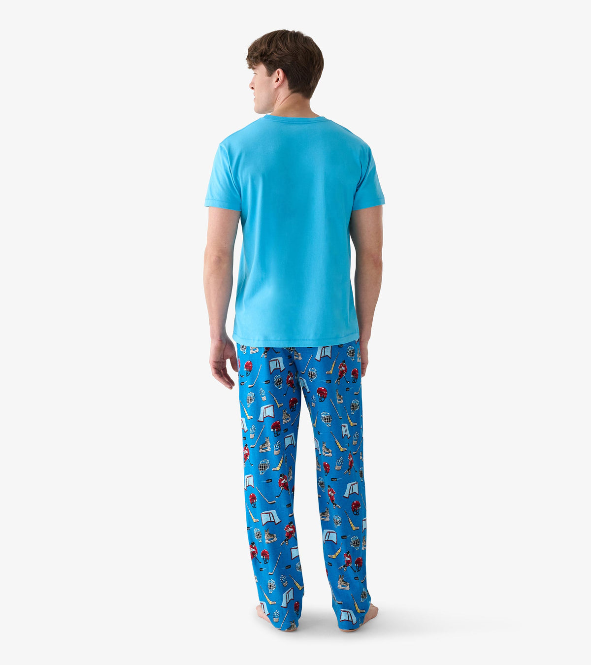 T-shirt pour homme – Joueur de hockey « Living Life On The Edge »