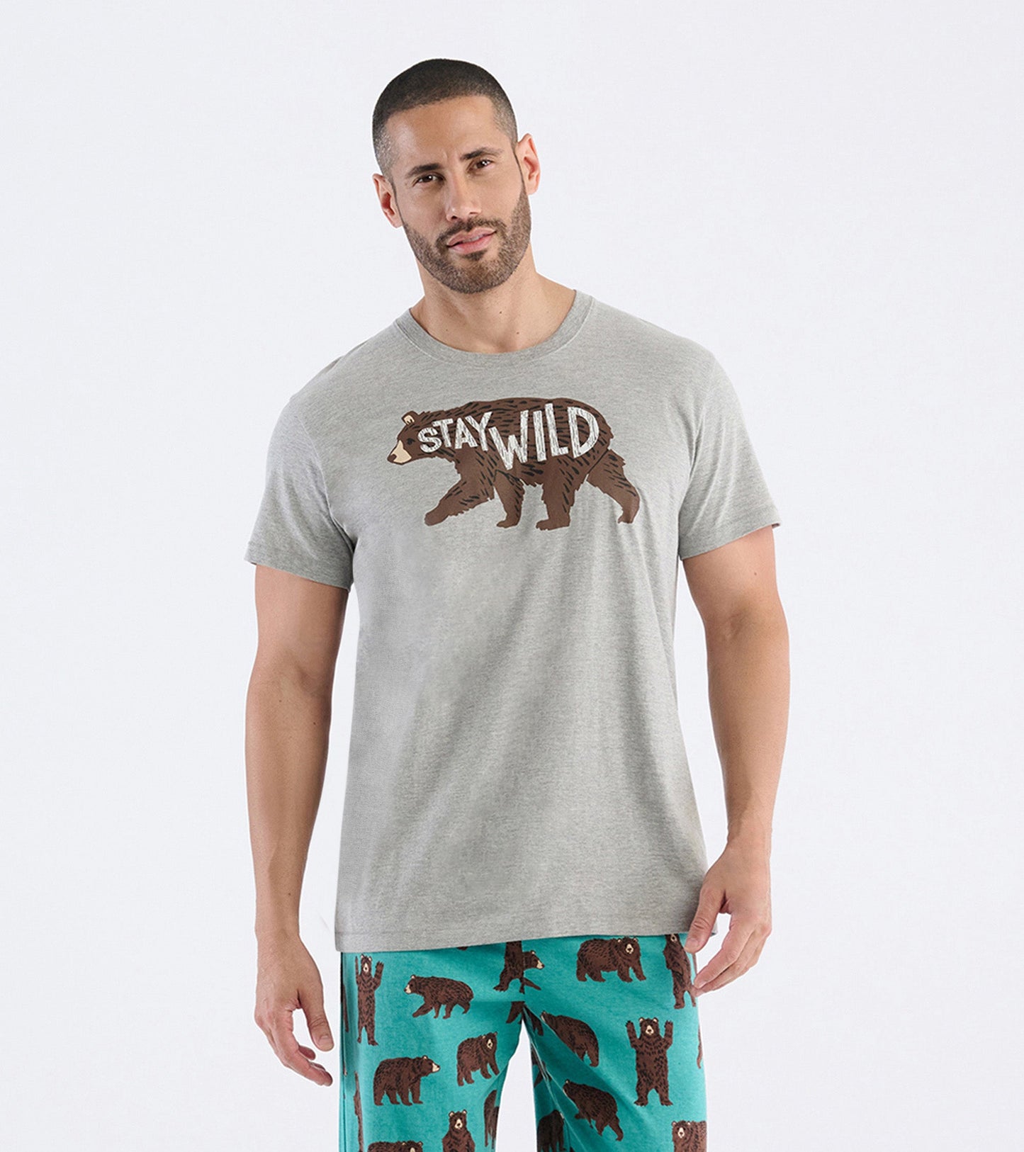 T-shirt pour homme – Ours « Stay Wild »