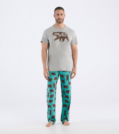 T-shirt pour homme – Ours « Stay Wild »