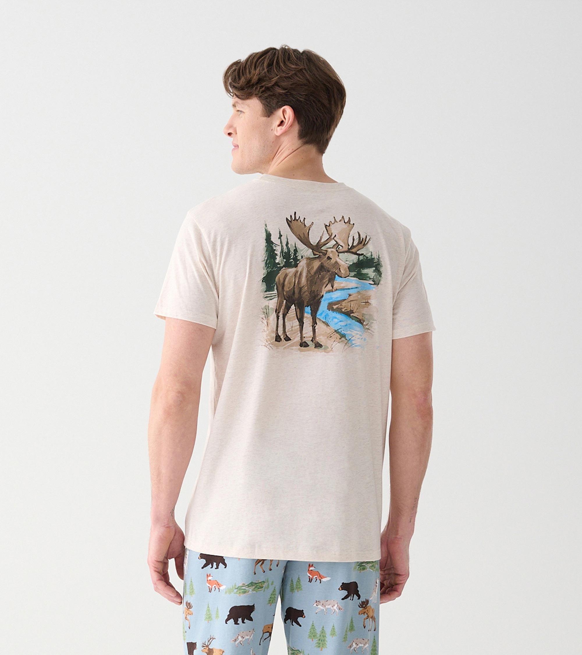 T-shirt pour homme – Orignal des bois