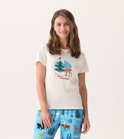 Women's Winter Wonderland Pajama T-Shirt