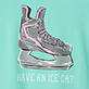 Pink and teal high-top sneaker illustration with the words "HAVE AN ICE DAY