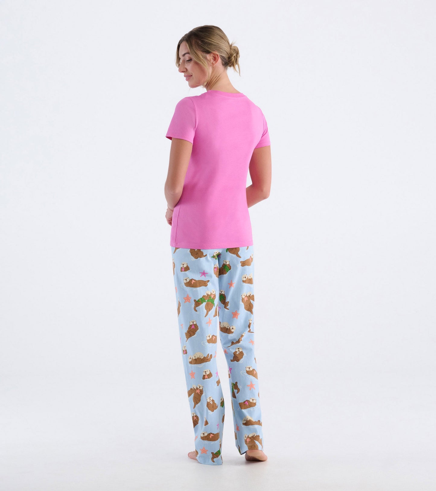 T-shirt de pyjama pour femme – Loutre joyeuse