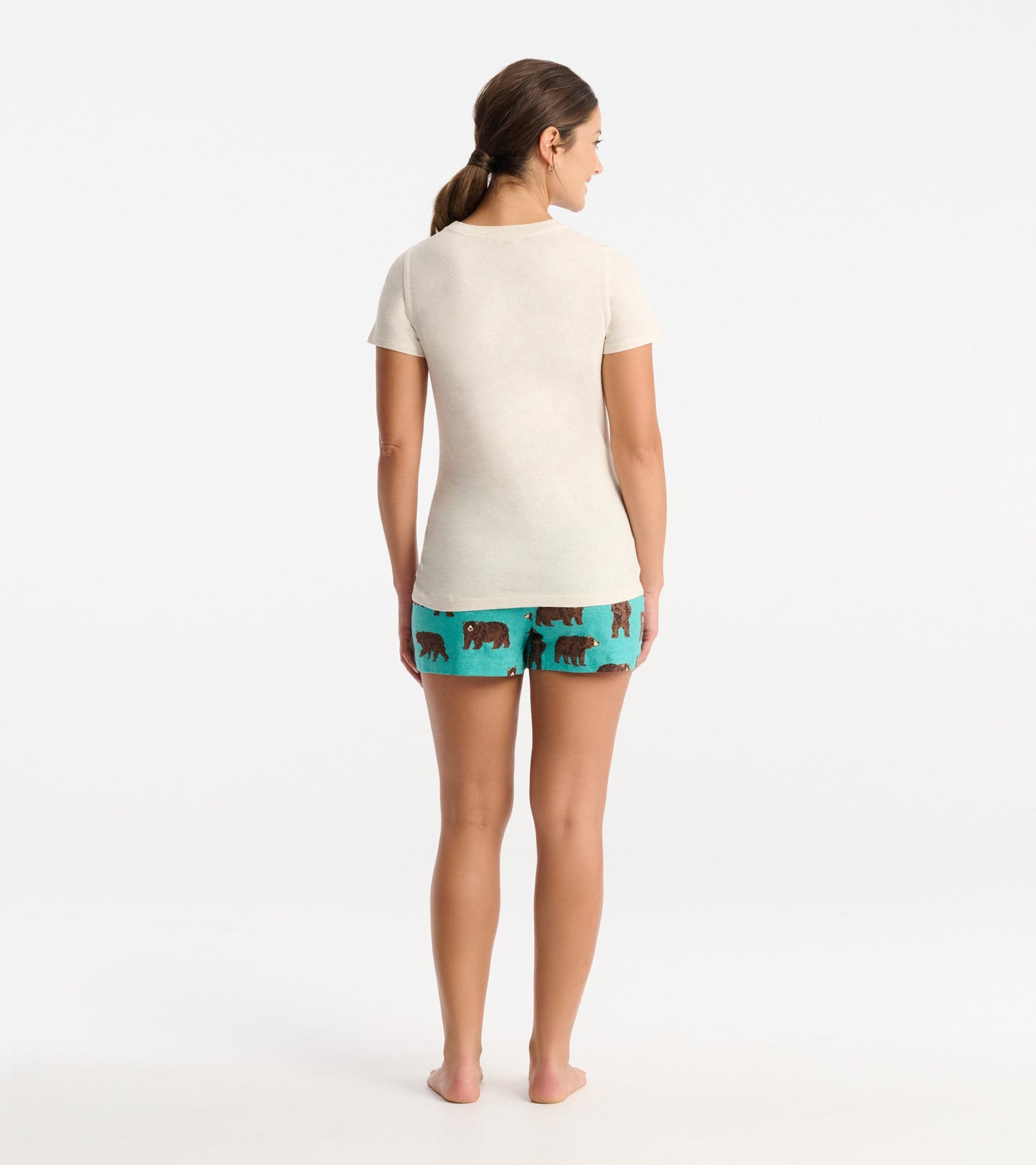T-shirt de pyjama pour femme – Ours « Stay Wild »