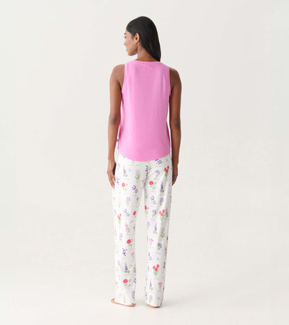 Women's Pink Pajama Tank