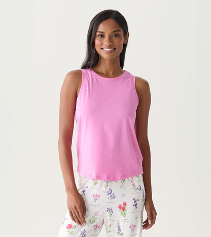 Women's Pink Pajama Tank