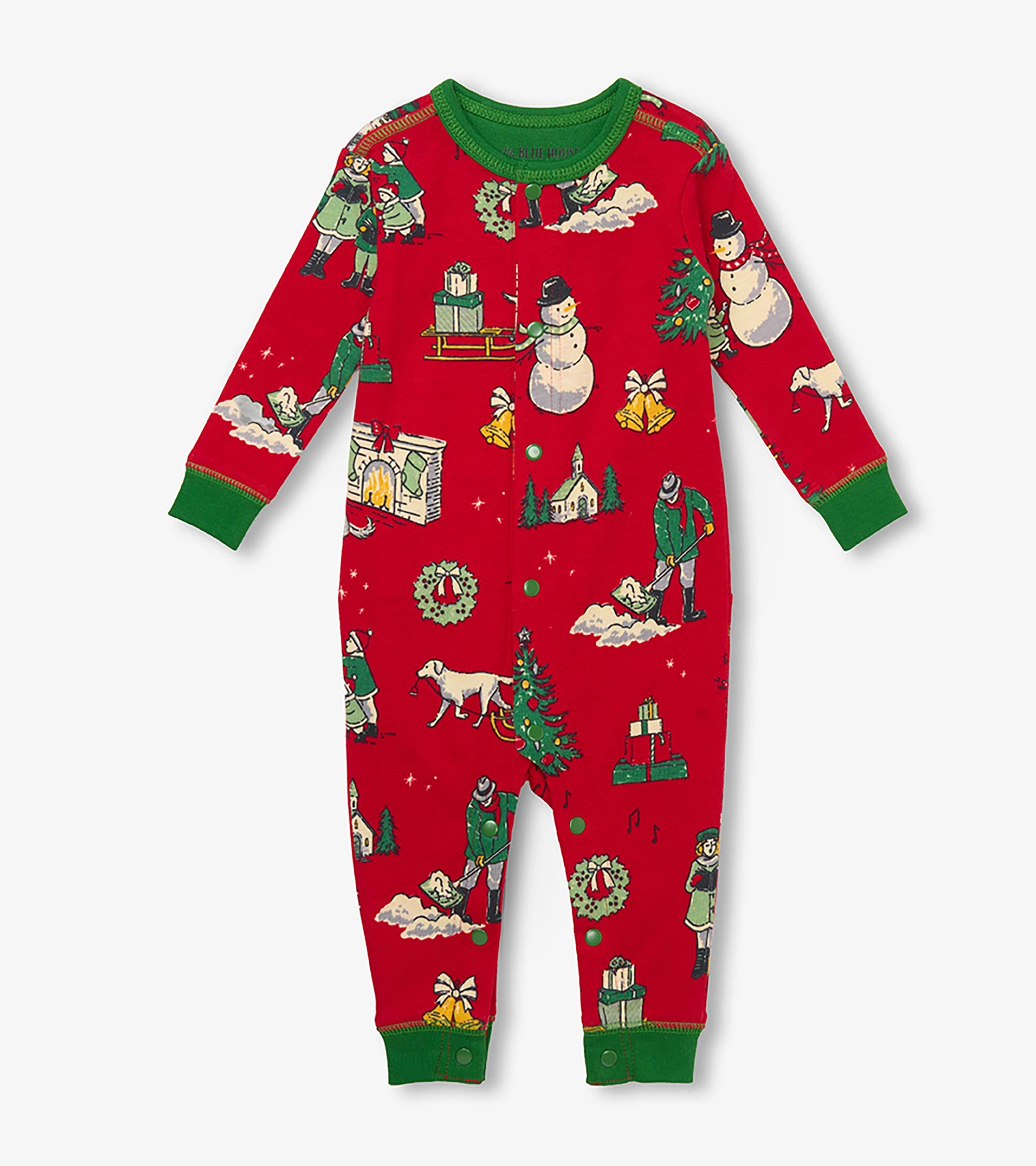 Combinaison pour bébé – Motifs de Noël rétro