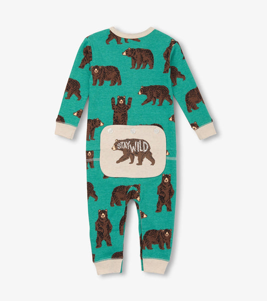 Baby Brown Bears Union Suit