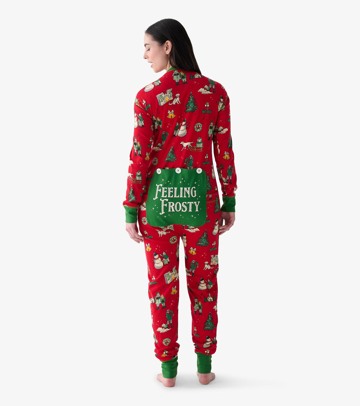 Combinaison pour adulte – Motifs de Noël rétro « Feeling Frosty »