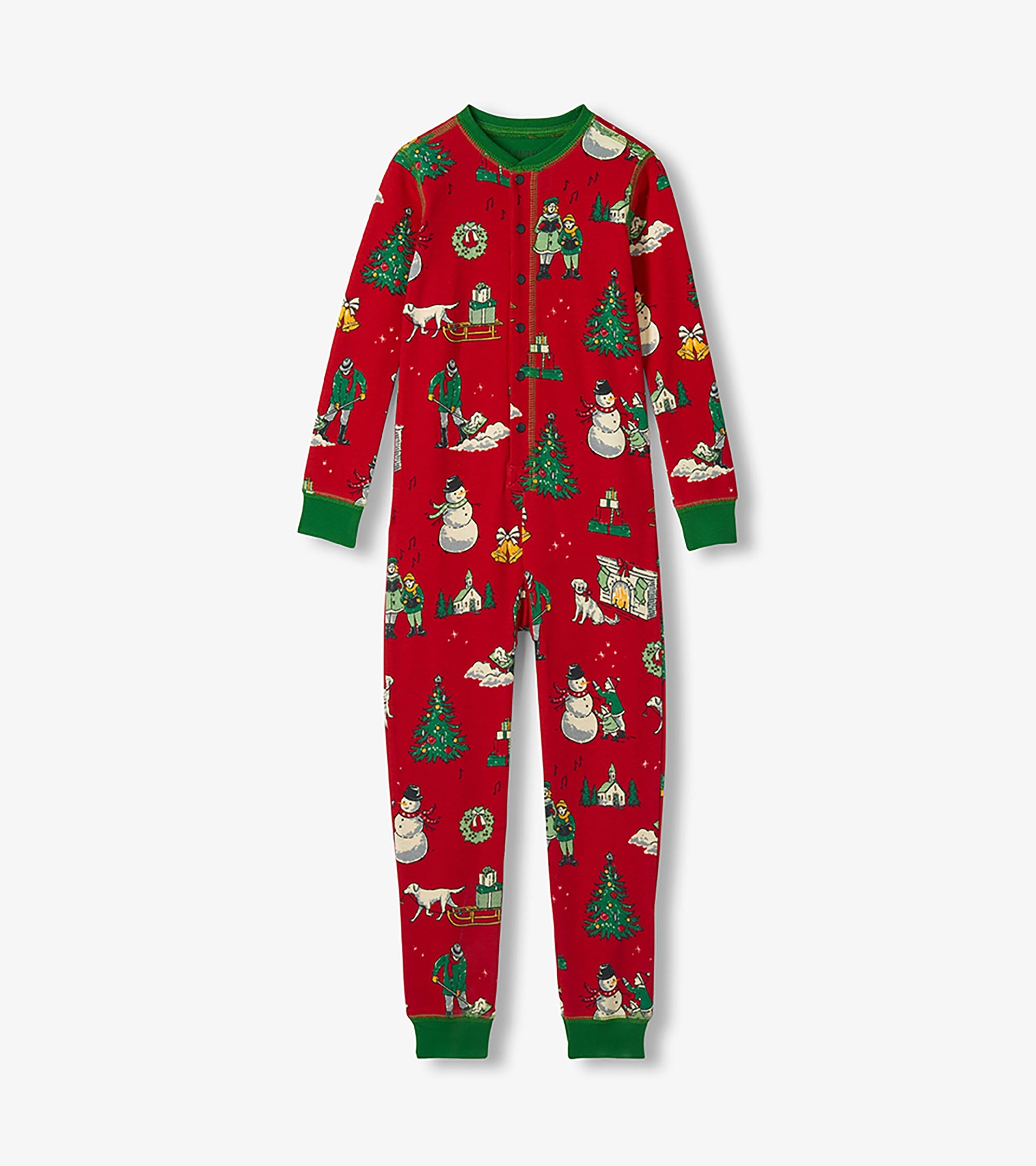 Combinaison pour adulte – Motifs de Noël rétro « Feeling Frosty »