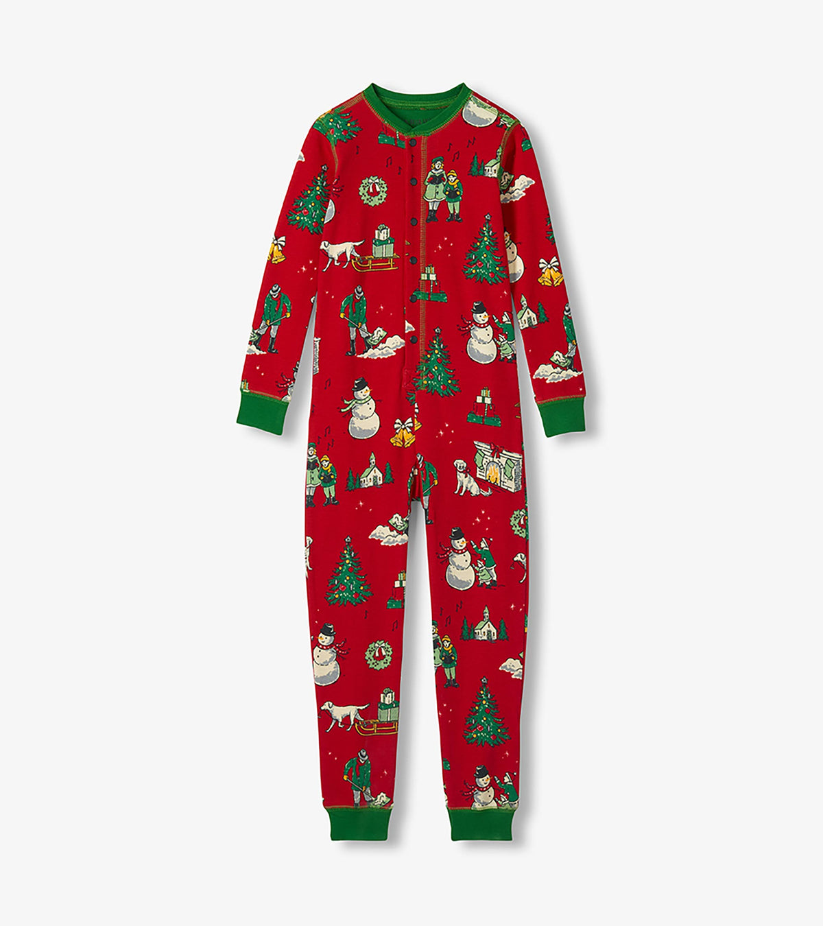 Combinaison pour adulte – Motifs de Noël rétro « Feeling Frosty »
