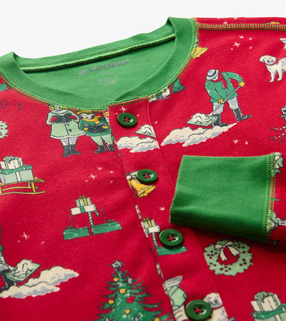 Combinaison pour adulte – Motifs de Noël rétro « Feeling Frosty »