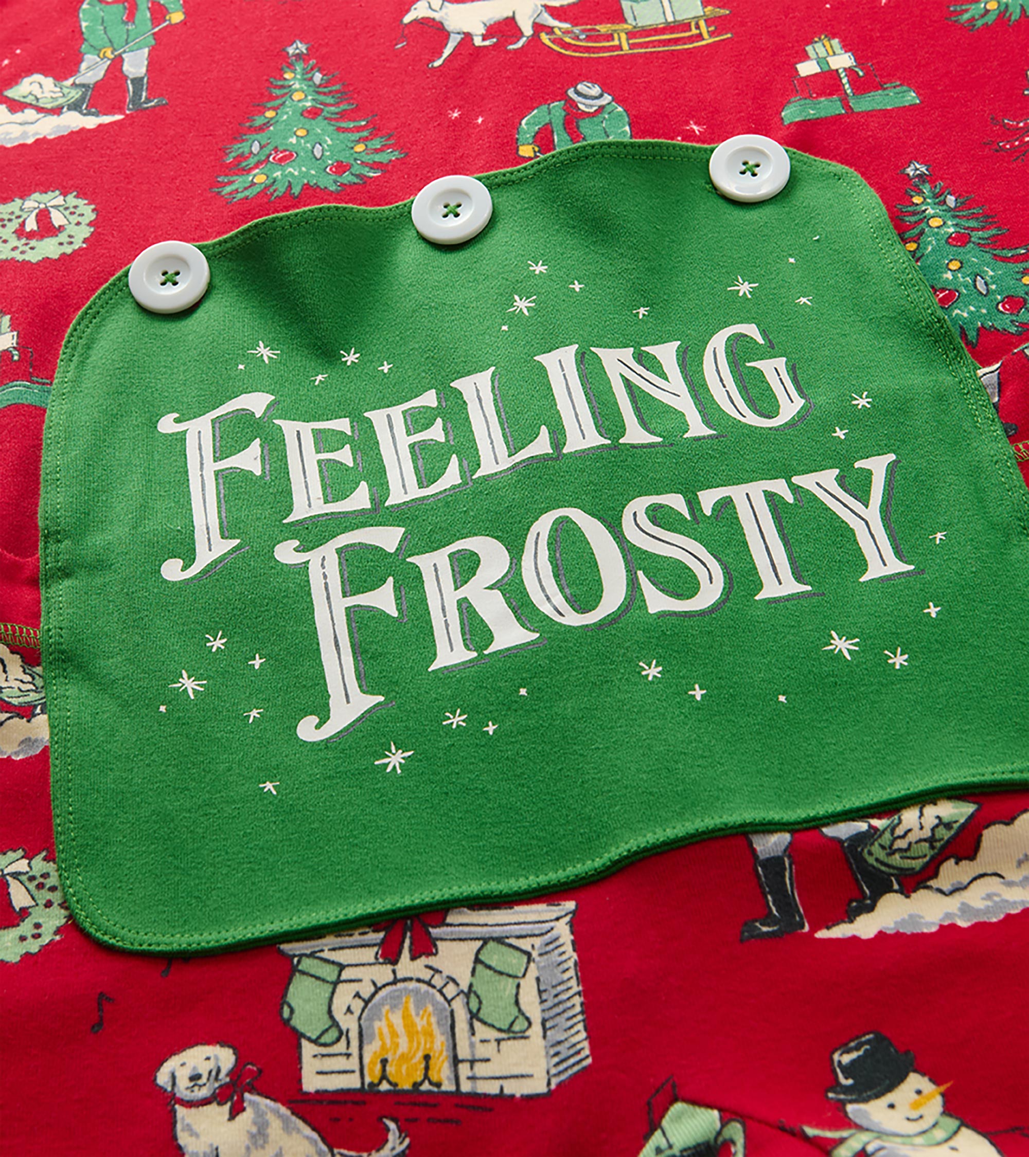 Combinaison pour adulte – Motifs de Noël rétro « Feeling Frosty »