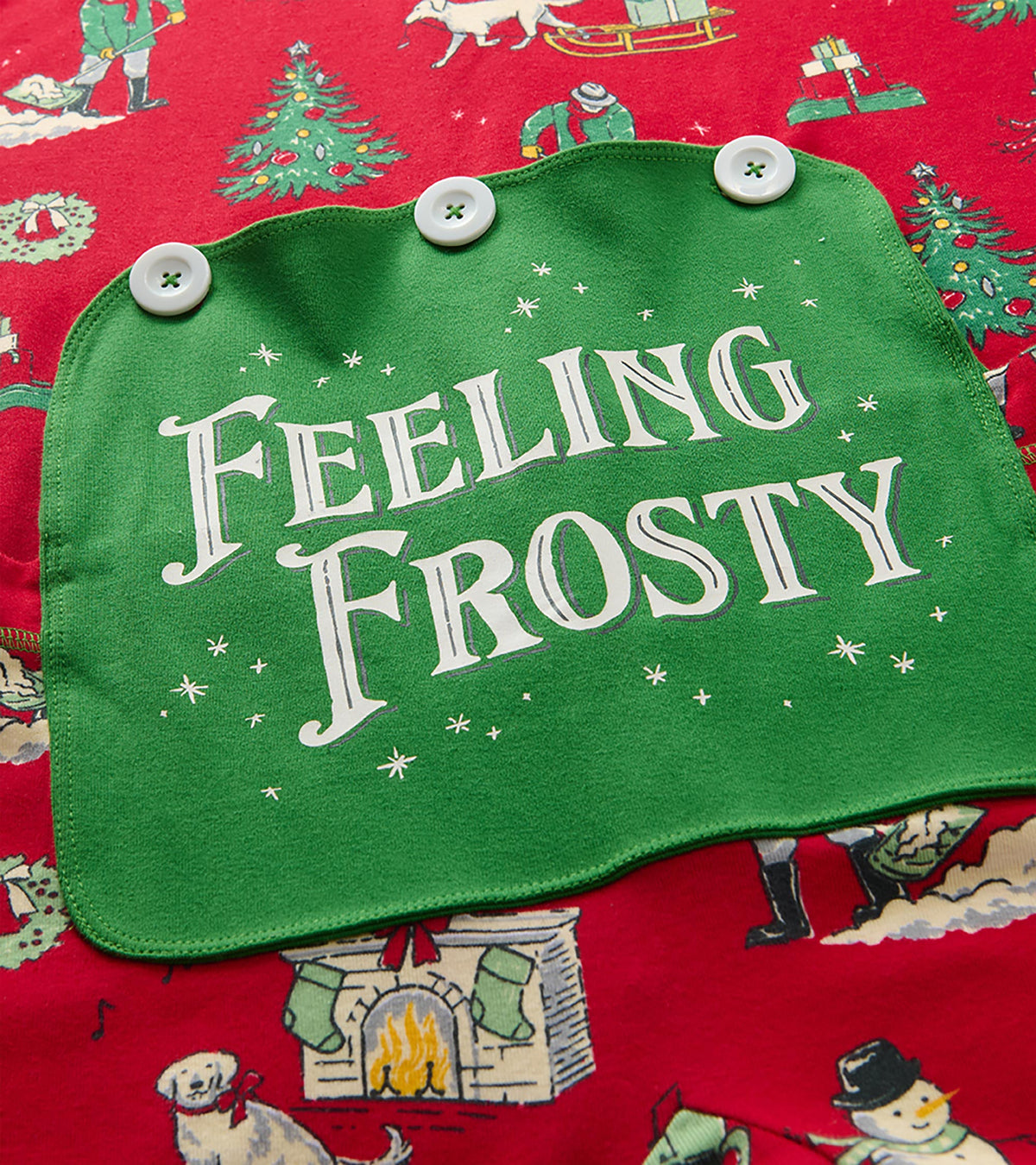 Combinaison pour adulte – Motifs de Noël rétro « Feeling Frosty »