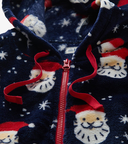 Combinaison de jour à capuchon pour adulte – Pères Noël en fête