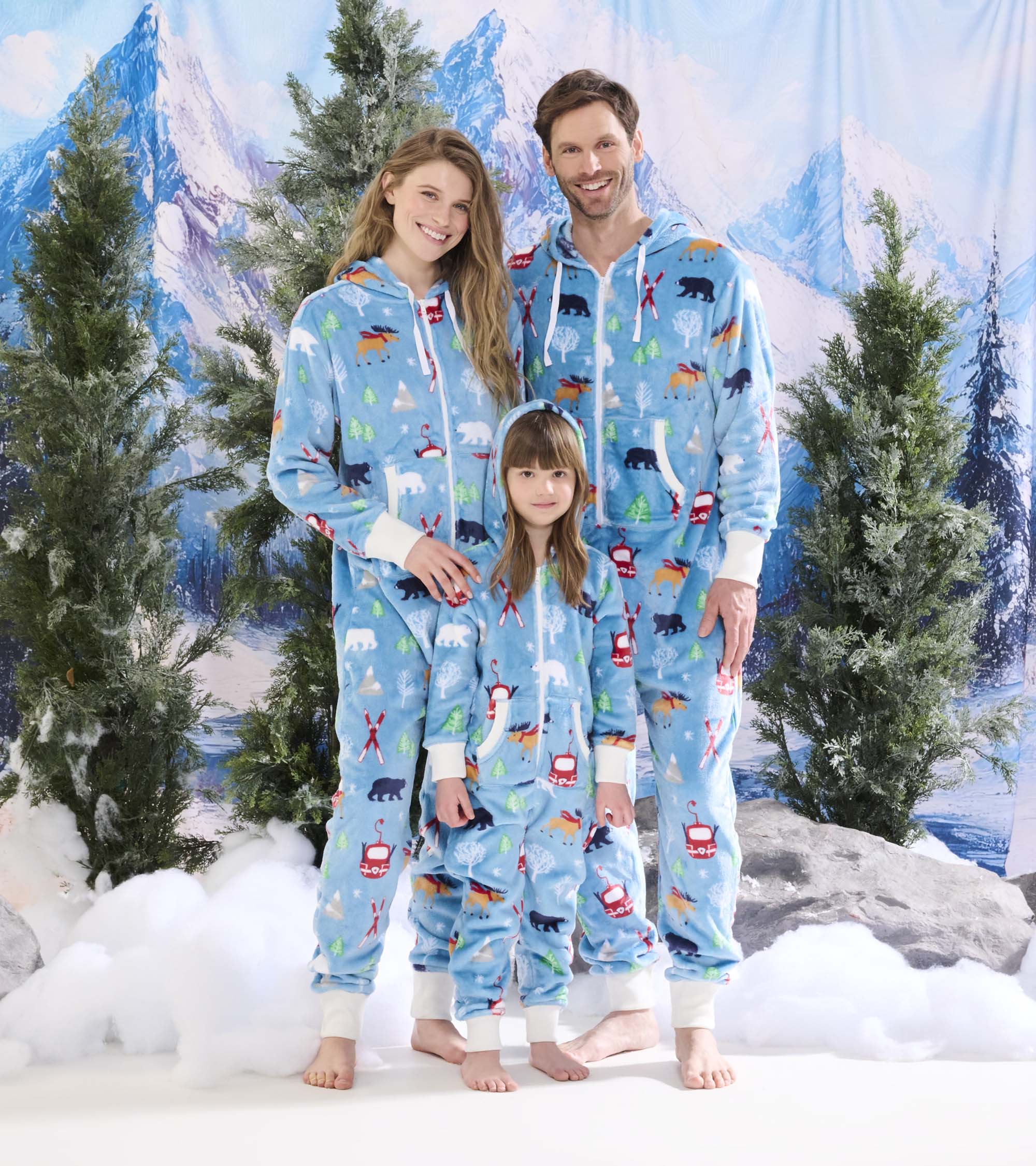 Combinaison de jour à capuchon pour enfant – Ski d’antan