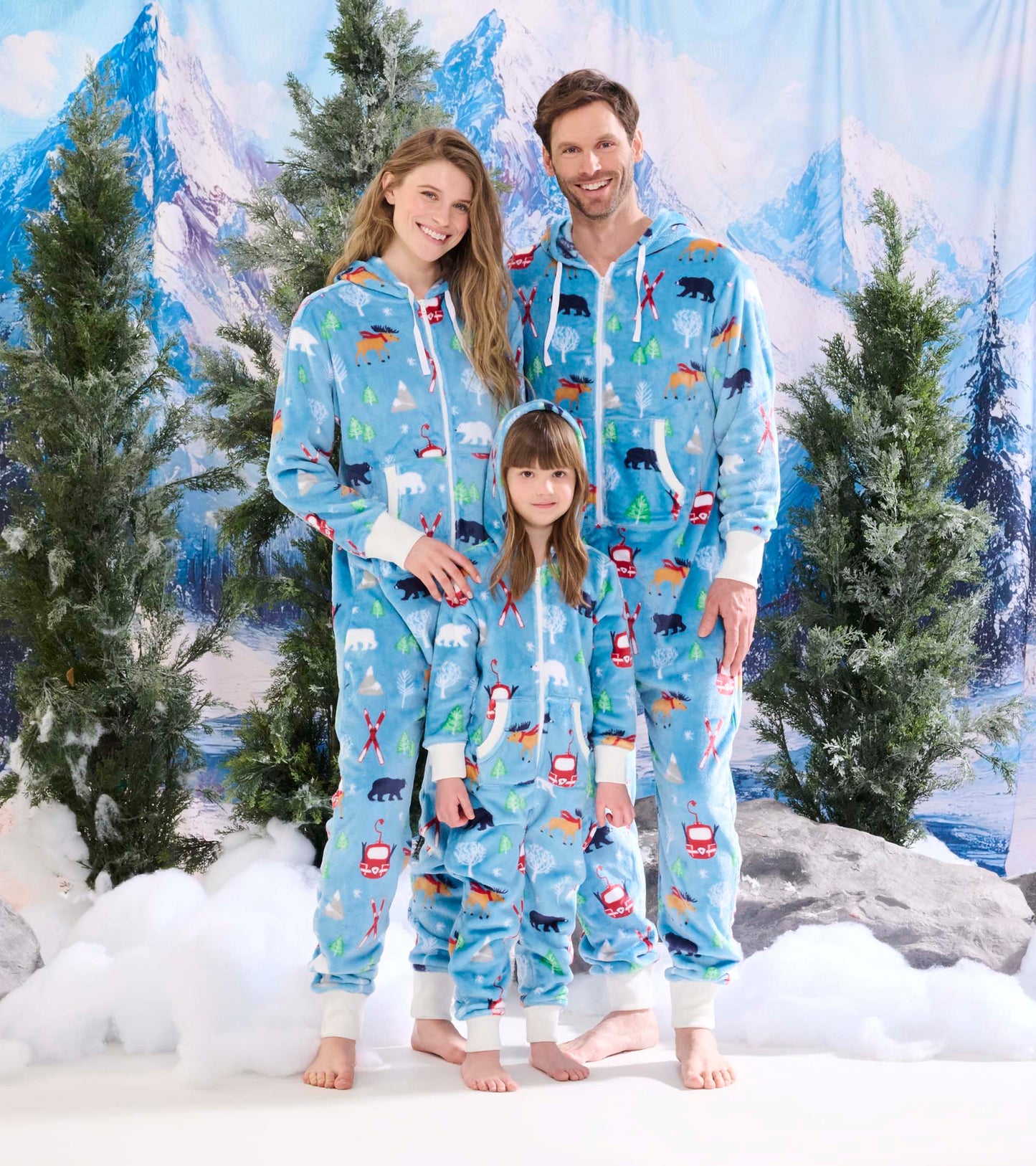 Combinaison de jour à capuchon pour enfant – Ski d’antan