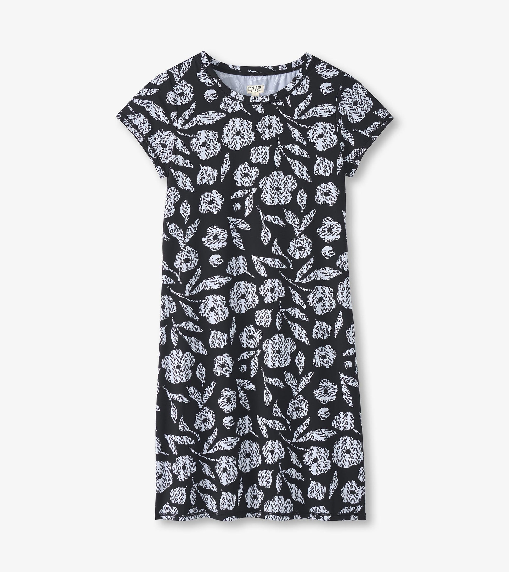 Women's Fresh Flowers T-Shirt Dress Women's Fresh Flowers T-Shirt Dress