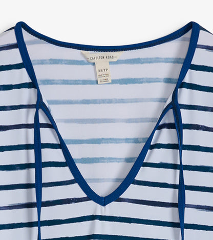 Robe de plage – Rayures aquarelle