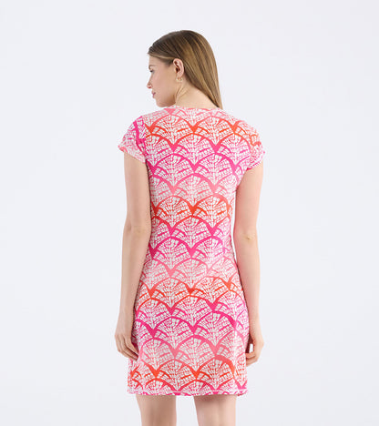 Robe t-shirt – Imprimé cabana arc-en-ciel