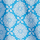 View Women's Gradient Flowers Delray Beach Tunic - Blue damask pattern with white floral motifs